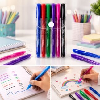 Paquete de 6 Plumas de Colores