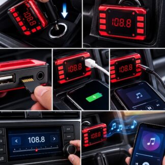 Transmisor FM + Cargador KCB-912