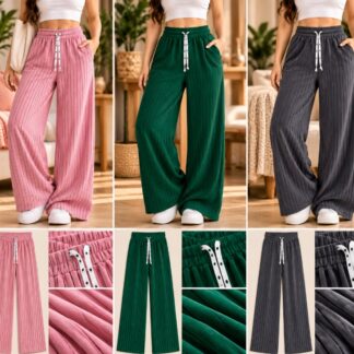 ZL-A112 Pantalon de rayas  $79 PIEZA $69 APARTIR DE 3 PIEZAS - Rosa Claro