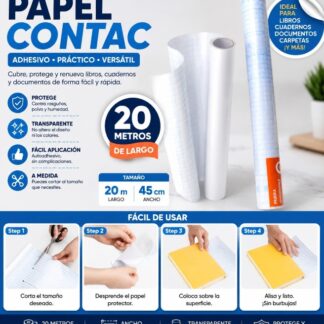 Papel contac 20mtrs
