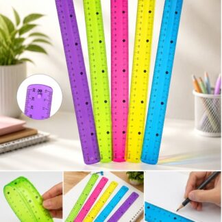 Regla flexible $6 pz $60 la docena - verde limon