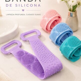 Cepillo exfoliante de silicona - Verde aqua