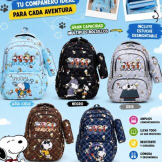 Mochila con lapicera de Snoppy