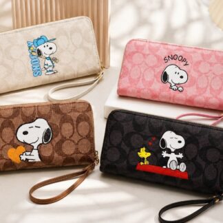 Cartera de Snoppy - Café claro