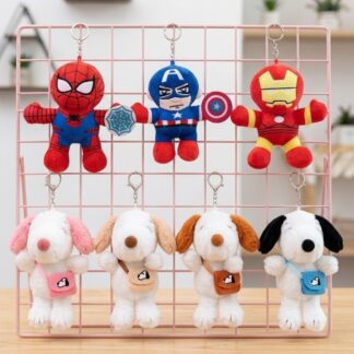 Llavero de Snoppy y Super heroes