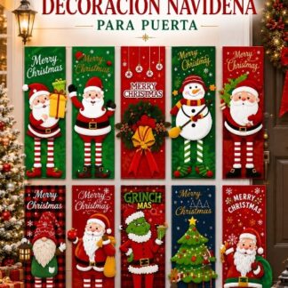 Banderines Navideño - niño arbol