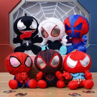 Llavero de peluche de Spiderman - azul/rojo