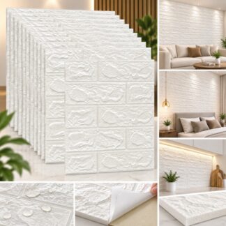 Adhesivo 3D blanco para pared o barra 3 mm de grosor