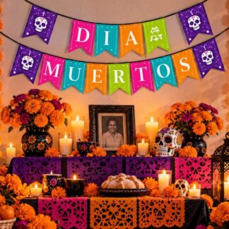 Guirnalda Dia de muertos (linea)