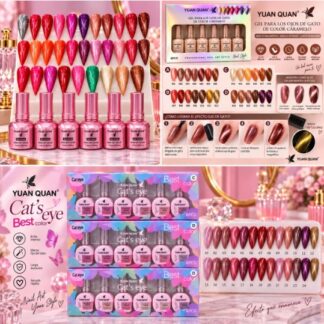 AL-263, AL-264, AL-266 Gelish Efecto ojo de gato $25pz o $135 gama de 6pz