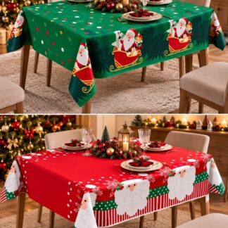 Mantel Navideño (linea) - corona rombo
