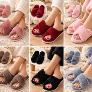 Pantuflas cruzadas - Rosa, 40/41