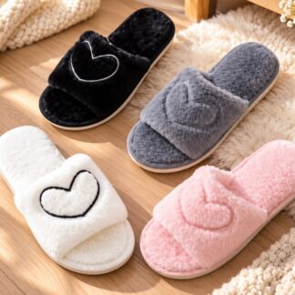 Pantuflas de Corazon - 01 blanco, 40/41