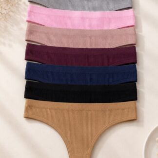 Tanga mod.2 acanalado (Paq.7piezas) - XL