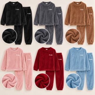 Pijama lisa polar (linea) - Negro, M
