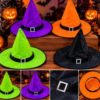 Sombrero de brujita con luz - Naranja