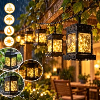 Linterna de cadena con luces led SOLAR (solo es 1 pieza)