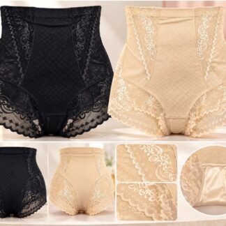 3127 Calzón Faja Encaje (Linea) - Negro, XL